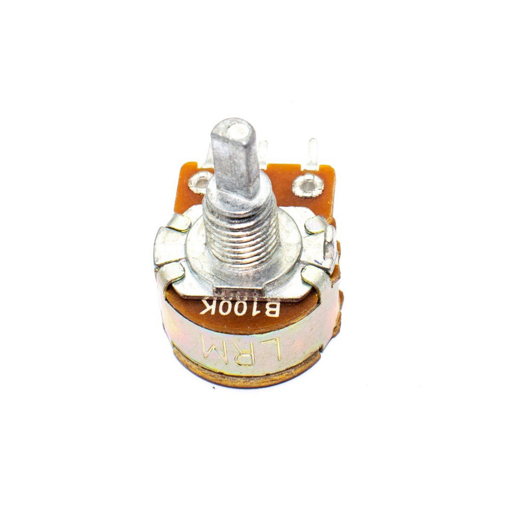 100k ohm Dual Gang Rotary Potentiometer - 6 Pin D Type Shaft - Electra Traders | Electronic Components & Gadgets India