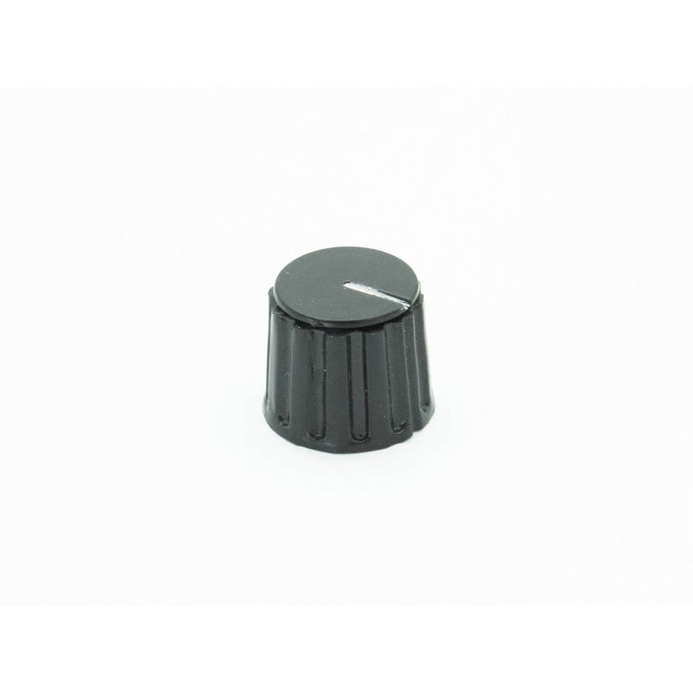 Potentiometer Knob Black 21mm for 6mm Shaft - Electra Traders | Electronic Components & Gadgets India