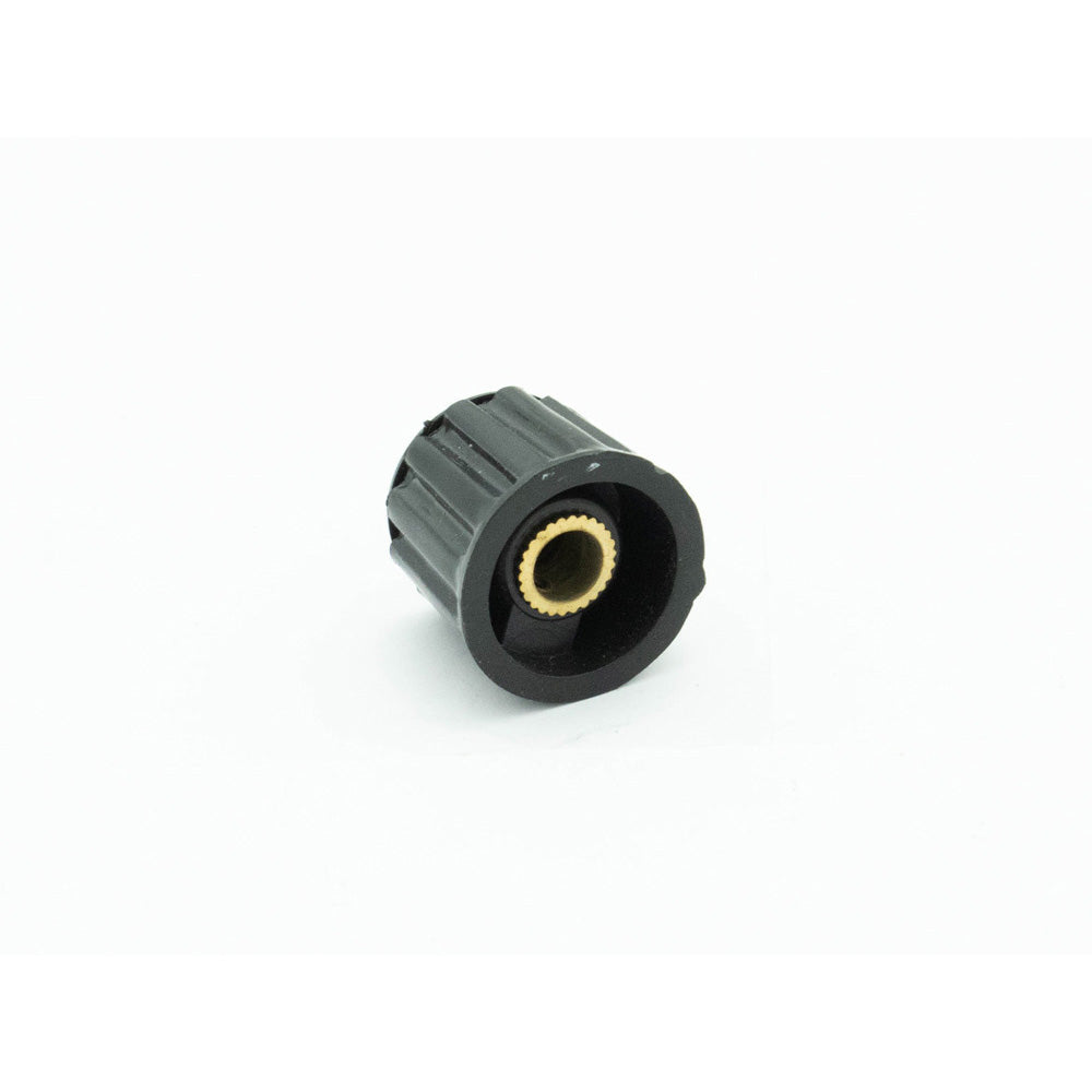 Potentiometer Knob Black 21mm for 6mm Shaft - Electra Traders | Electronic Components & Gadgets India