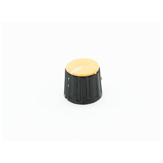 Potentiometer Knob Yellow 21mm for 6mm Shaft - Electra Traders | Electronic Components & Gadgets India
