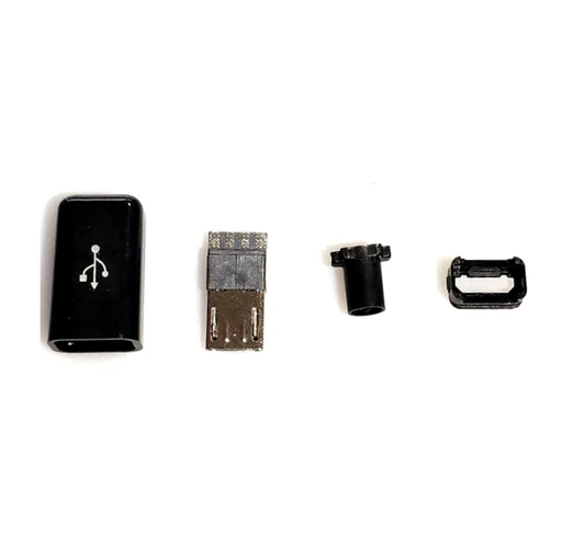 YT2153Y Micro USB 4pin Male Connector for Charging, Data, OTG Cable-Unassembled - Electra Traders | Electronic Components & Gadgets India