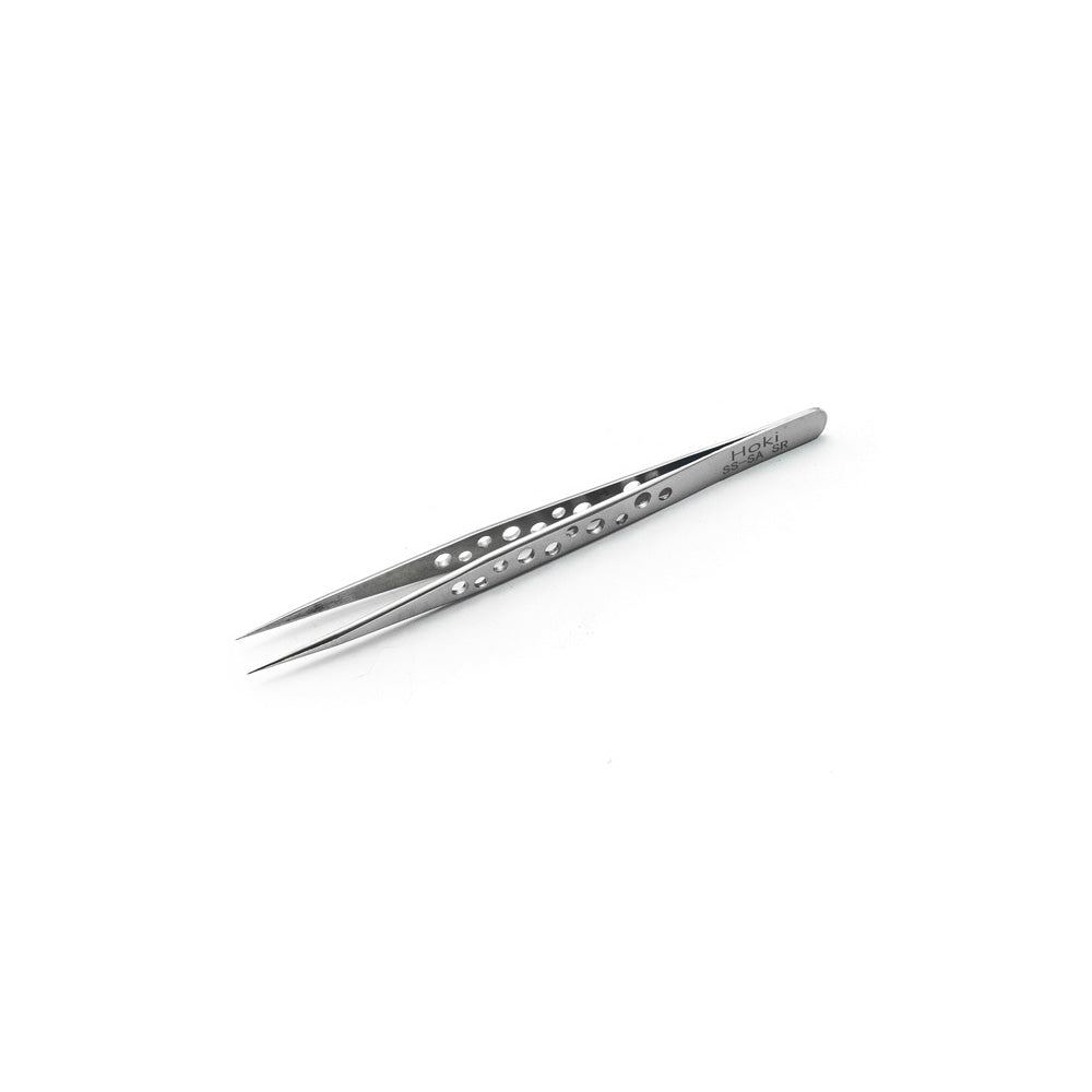 Hoki Straight Tip Anti-Skid Stainless Steel Tweezer - Electra Traders | Electronic Components & Gadgets India