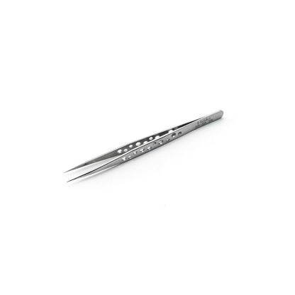 Hoki Straight Tip Anti-Skid Stainless Steel Tweezer - Electra Traders | Electronic Components & Gadgets India