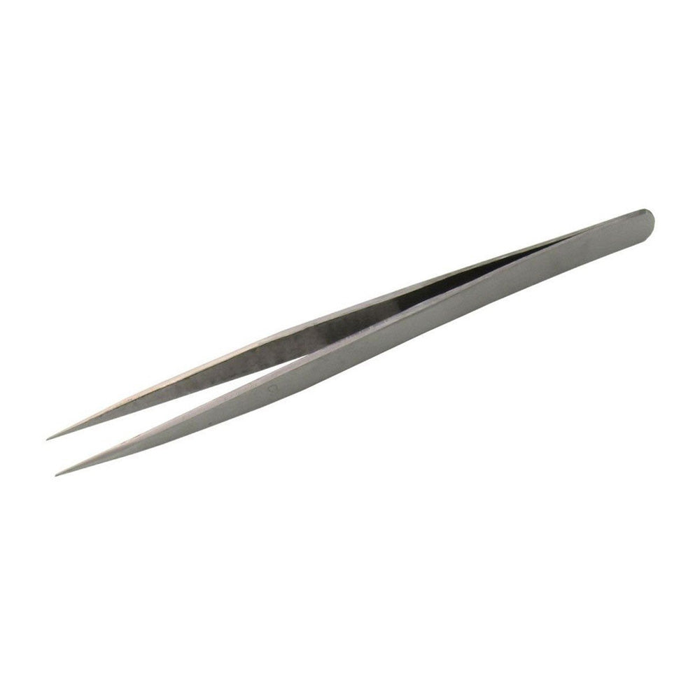 Straight Tweezer Silver - Electra Traders | Electronic Components & Gadgets India