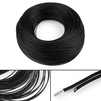 1 Meter UL1007 18AWG PVC Electronic Wire (Black) - Electra Traders | Electronic Components & Gadgets India