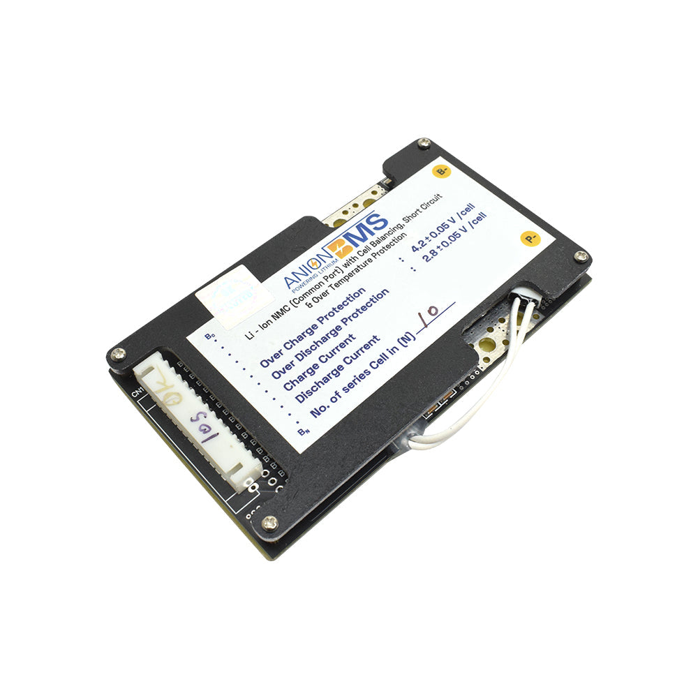 10S 37V 40A BMS for Lithium Ion NMC Battery With Cell Balancing (Common Port) - Electra Traders | Electronic Components & Gadgets India
