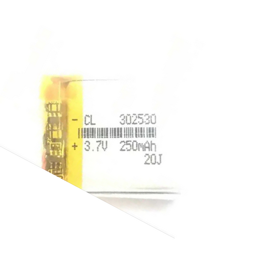 502030 250mAh 3.7V Lithium Polymer Battery - Electra Traders | Electronic Components & Gadgets India