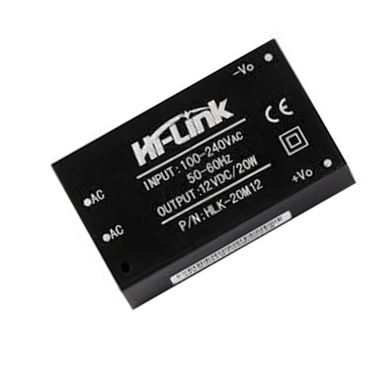 Hi-Link HLK-20M12 12V 20W AC-DC Power Converter (AC to DC Switch Power Supply Module) - Electra Traders | Electronic Components & Gadgets India