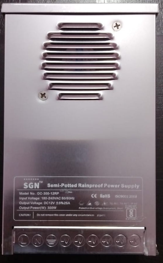 SGN 12V 300W Rain Proof Power Supply for LED Drives