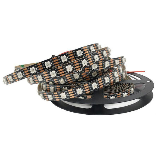 WS2813 RGB Addressable LED Pixel Strip Light 5V DC Programmable 5 Meter - Electra Traders | Electronic Components & Gadgets India