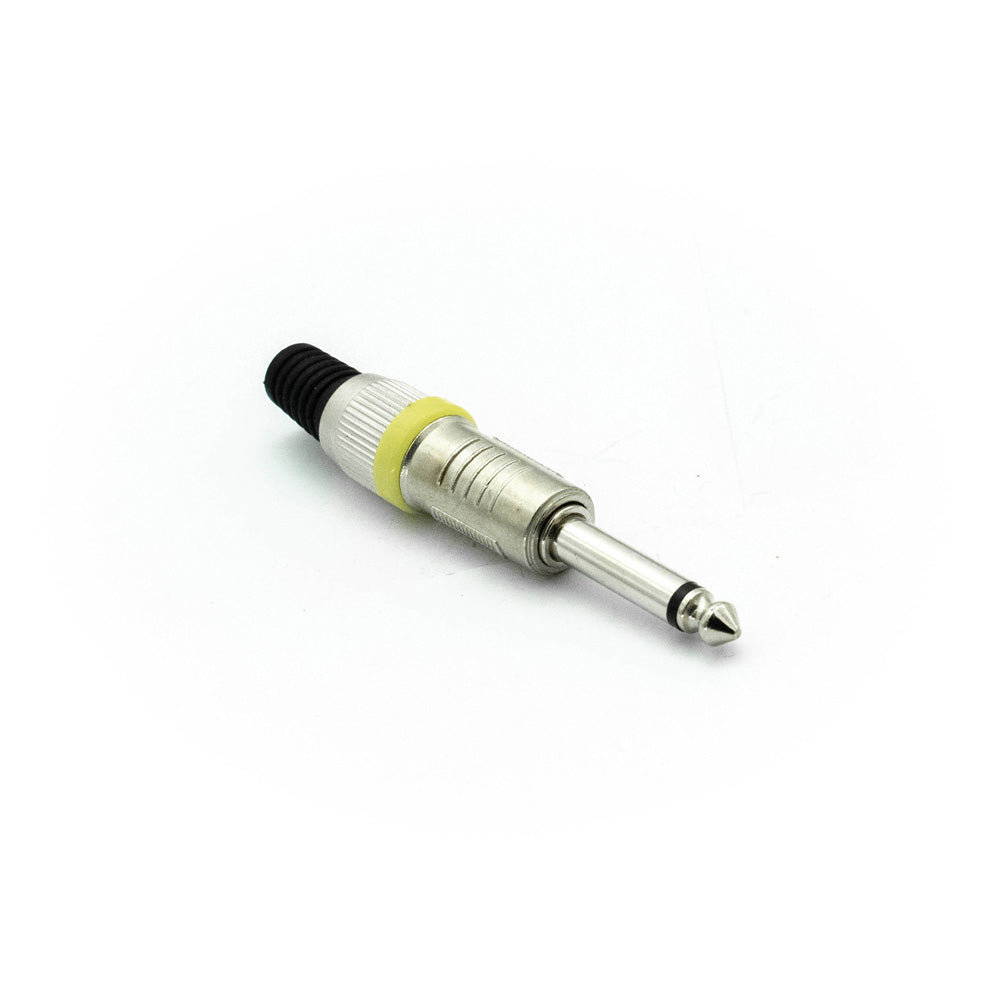 Zinc Alloy 6.35mm Mono Plug Male - Electra Traders | Electronic Components & Gadgets India