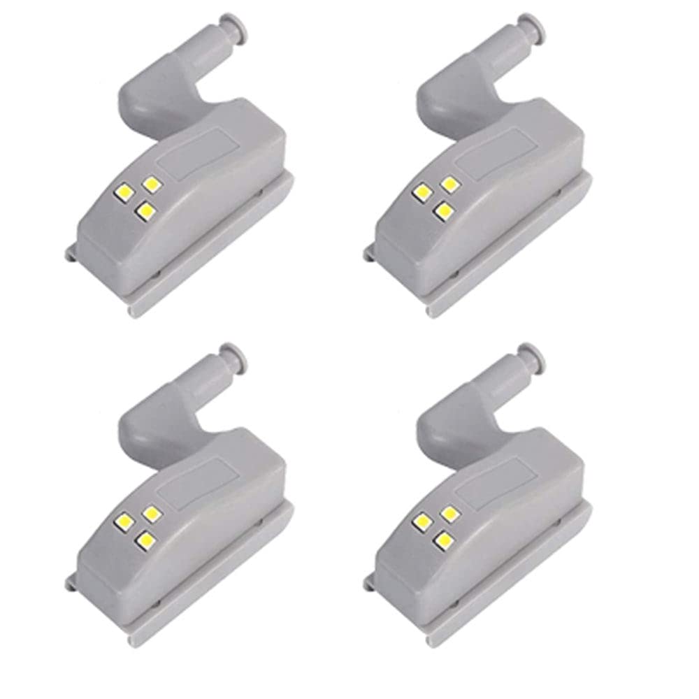 LED Smart Touch Induction Cabinet Light Cupboard Inner Hinge Lamp Sensor Light Night Light for Closet Wardrobe(Pack of 4 Pieces) - Electra Traders | Electronic Components & Gadgets India