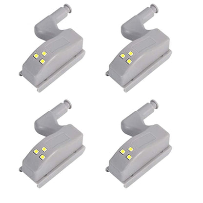 LED Smart Touch Induction Cabinet Light Cupboard Inner Hinge Lamp Sensor Light Night Light for Closet Wardrobe(Pack of 4 Pieces) - Electra Traders | Electronic Components & Gadgets India