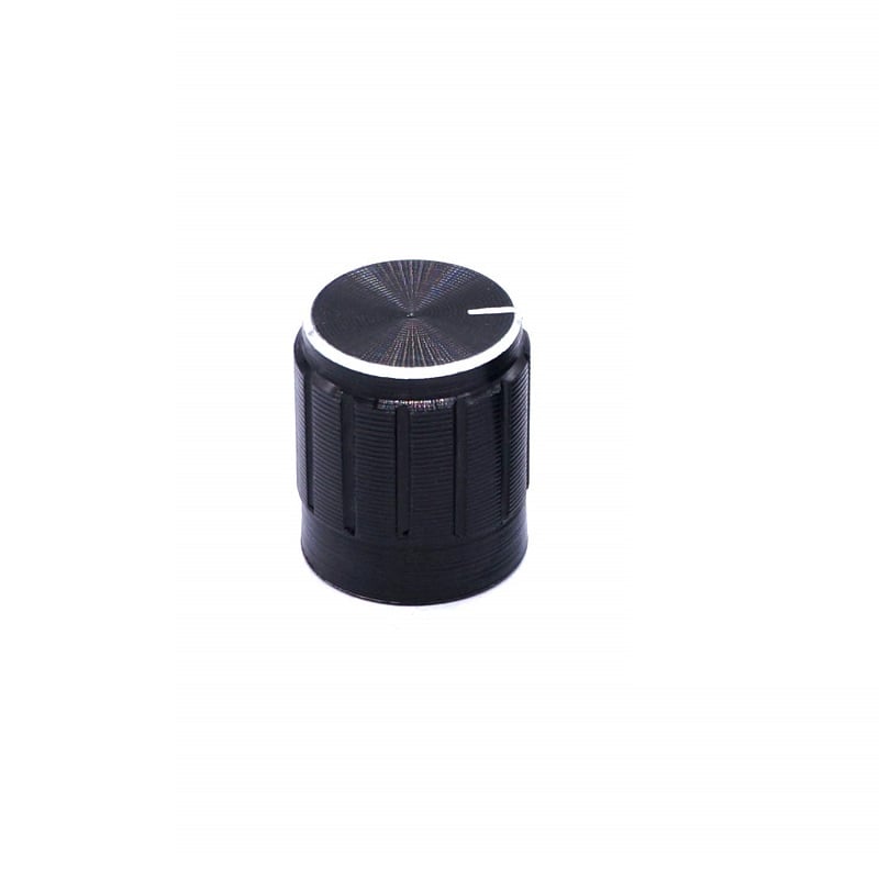 Potentiometer Knob Rotary Switch Cap Black Color - Electra Traders | Electronic Components & Gadgets India