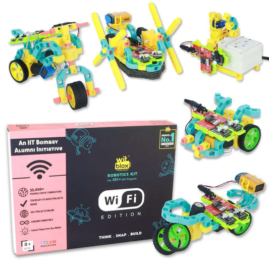 WitBlox DIY Robotics Kit with Wi-Fi for 101+ Projects - Electra Traders | Electronic Components & Gadgets India