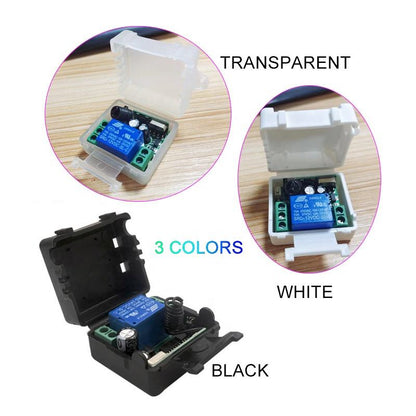 DC 12V 10A 315MHz Single Channel Relay Module RF Wireless Remote Control Switch Receiver and Remote Control Transmitter for Lamp - Electra Traders | Electronic Components & Gadgets India