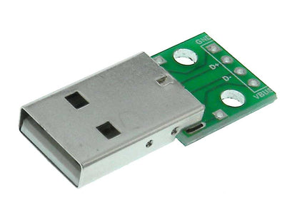 USB Type A Breakout Board “ Male - Electra Traders | Electronic Components & Gadgets India