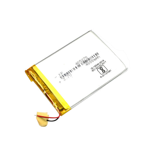 KP 405270 3.7V 4000mAh Lithium Polymer Rechargeable Battery with BMS - Electra Traders | Electronic Components & Gadgets India