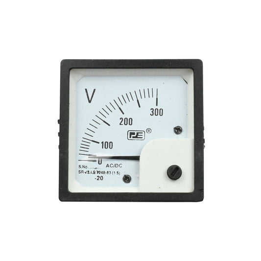 0V-300V 70x71mm Square Shape Analog Voltmeter - Electra Traders | Electronic Components & Gadgets India