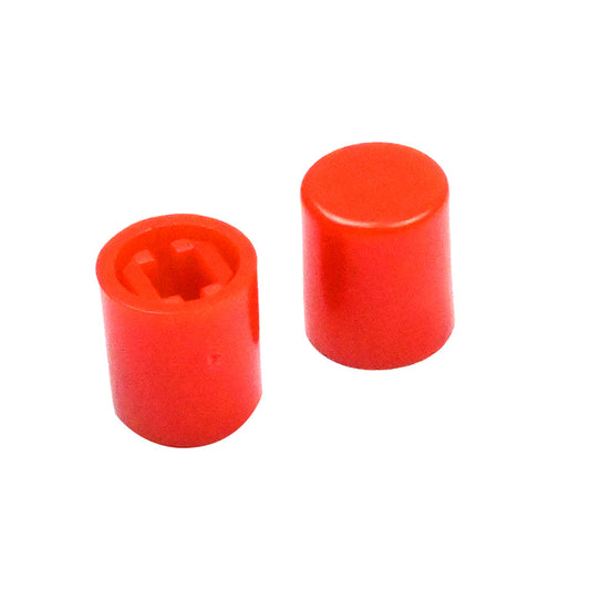 10 x 8mm Round Latching Push Button Red Cap - Electra Traders | Electronic Components & Gadgets India