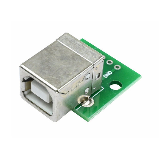 USB-05 USB Type-B Female Head to DIP 4 pin Breakout PCB Module - Electra Traders | Electronic Components & Gadgets India
