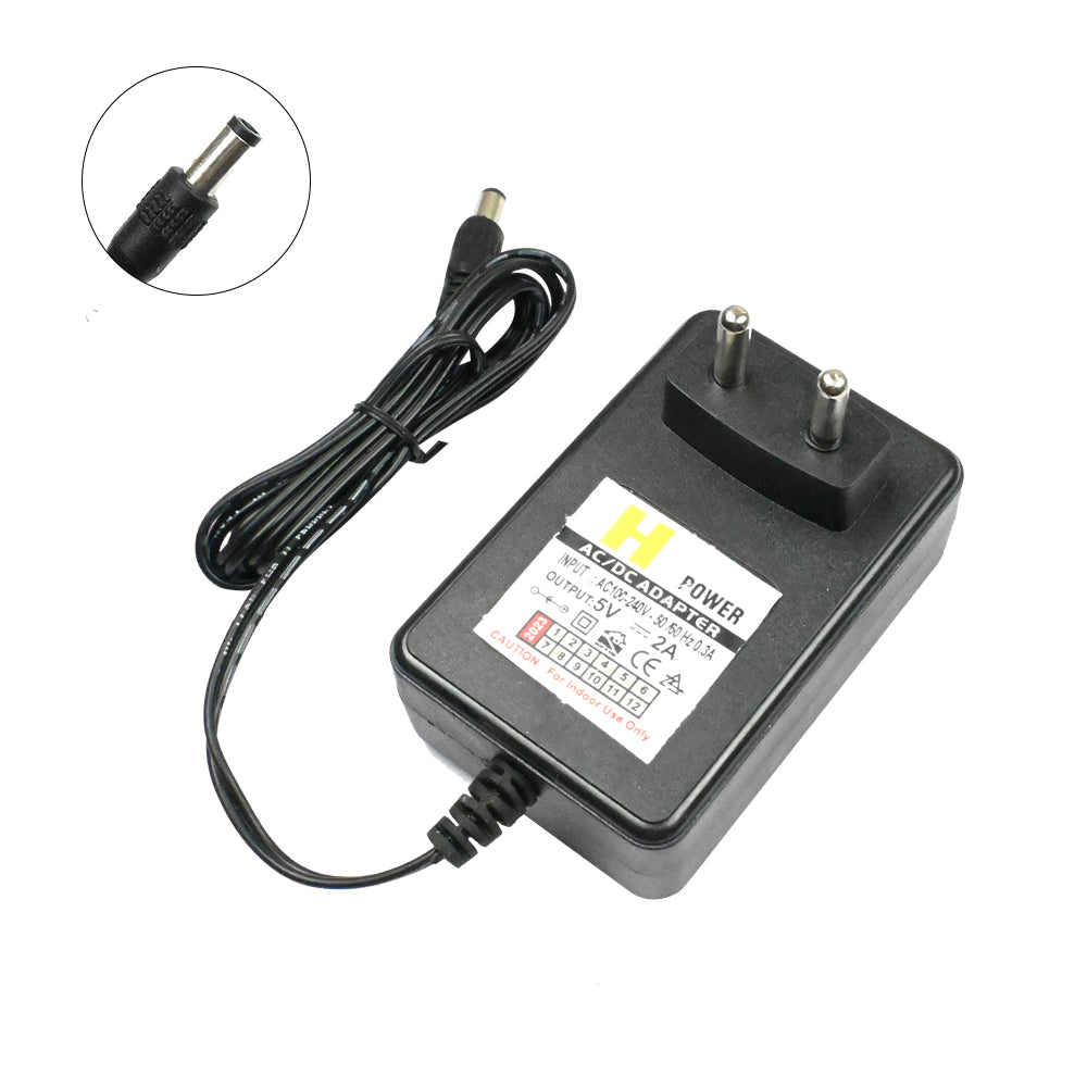 5VDC 2A AC-DC AC100-240V Power Adapter - Electra Traders | Electronic Components & Gadgets India