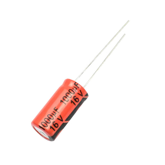 1000uF 16V Electrolytic Capacitor 8mm x 16mm - Electra Traders | Electronic Components & Gadgets India
