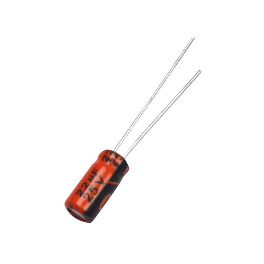 MYF 22uf 25V 5x11mm Electrolytic Capacitor - Electra Traders | Electronic Components & Gadgets India