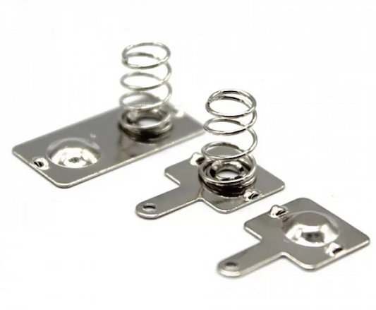 Dual AA Battery Terminal Spring Contact - Electra Traders | Electronic Components & Gadgets India