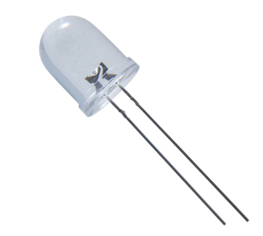 12mm White Jumbo LED - Electra Traders | Electronic Components & Gadgets India