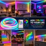 5M USB LED Smart Neon Strip Light – RGB, 16M Colors, IP67, 5V
